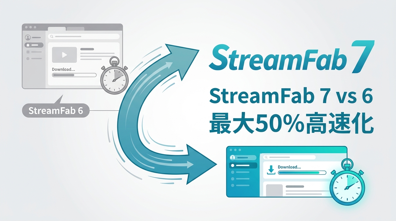 StreamFab 7の新機能とv6との違い｜最大50% 高速化を実測検証【2026年最新】