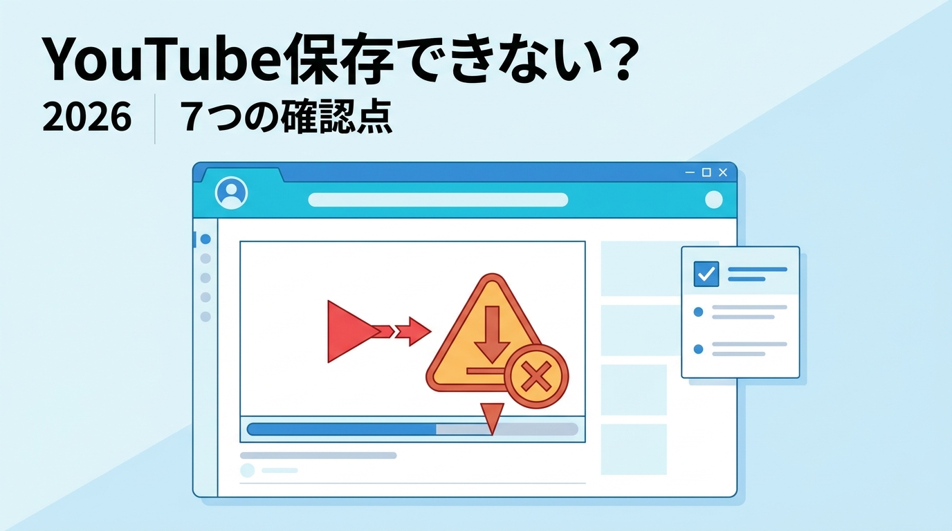 【2026年最新】StreamFabでYouTubeをダウンロードできない原因｜表示別7つの確認点