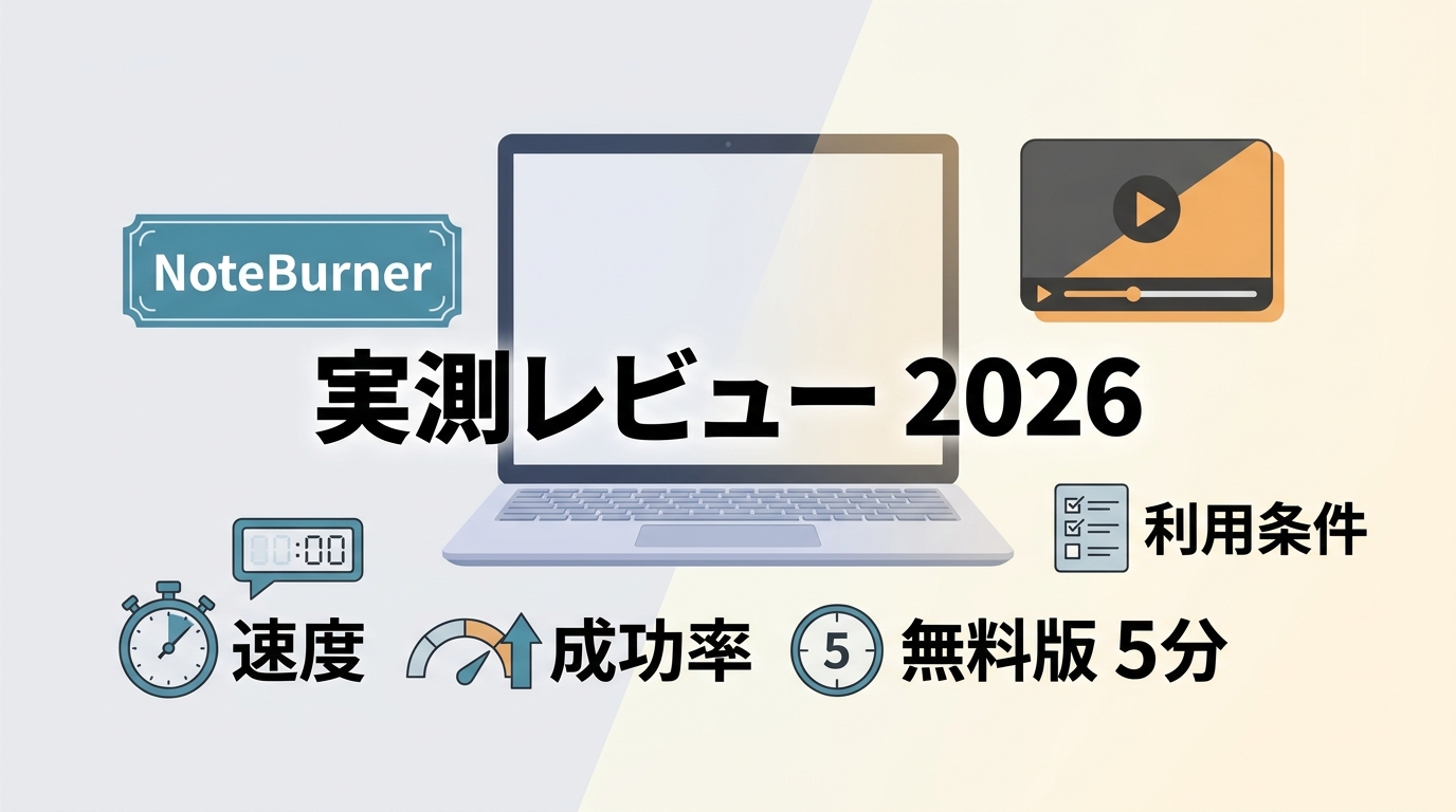 NoteBurner Amazon Video Downloaderは安全?MP4保存・無料版5分・料金【2026年】