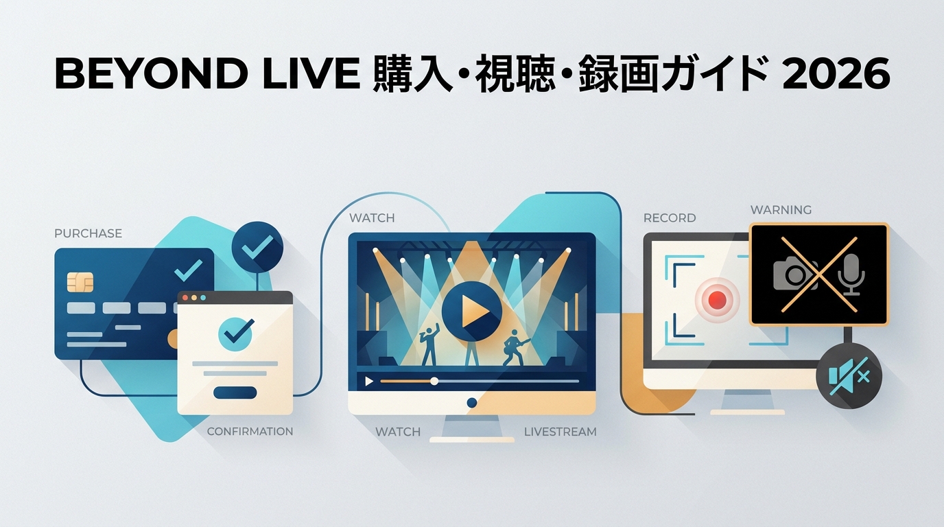 BEYOND LIVE録画で真っ黒・無音になる原因|視聴・再配信・VODの違い【2026年版】