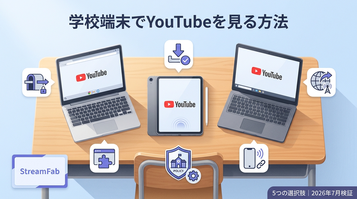 学校のタブレットでYouTubeを見る前に|5つの選択肢・サイトの現状と注意点【2026年7月検証】