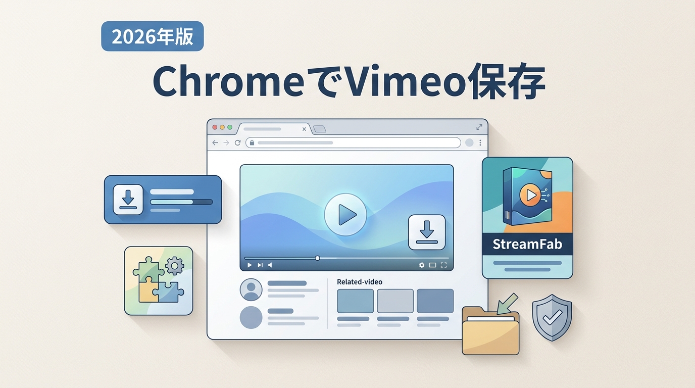 Vimeo動画をChromeで保存するときの注意点|公式機能・拡張機能・PCソフトの違い【2026年版】