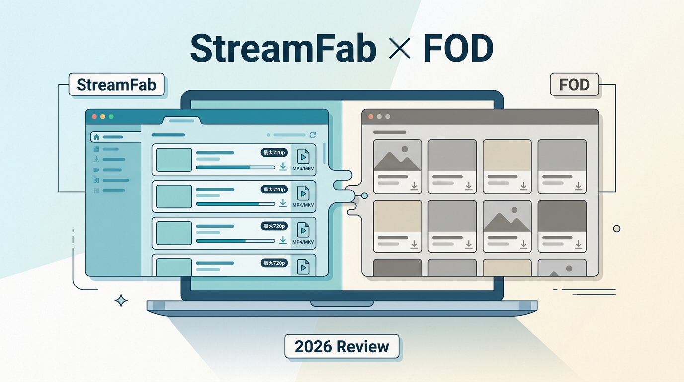 StreamFab FODダウンローダーの現行仕様レビュー|720p・料金・使い方・注意点