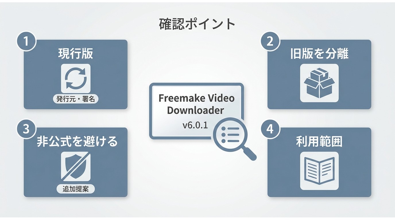 Freemake Video Downloaderの安全性を確認する4つの判断ポイント