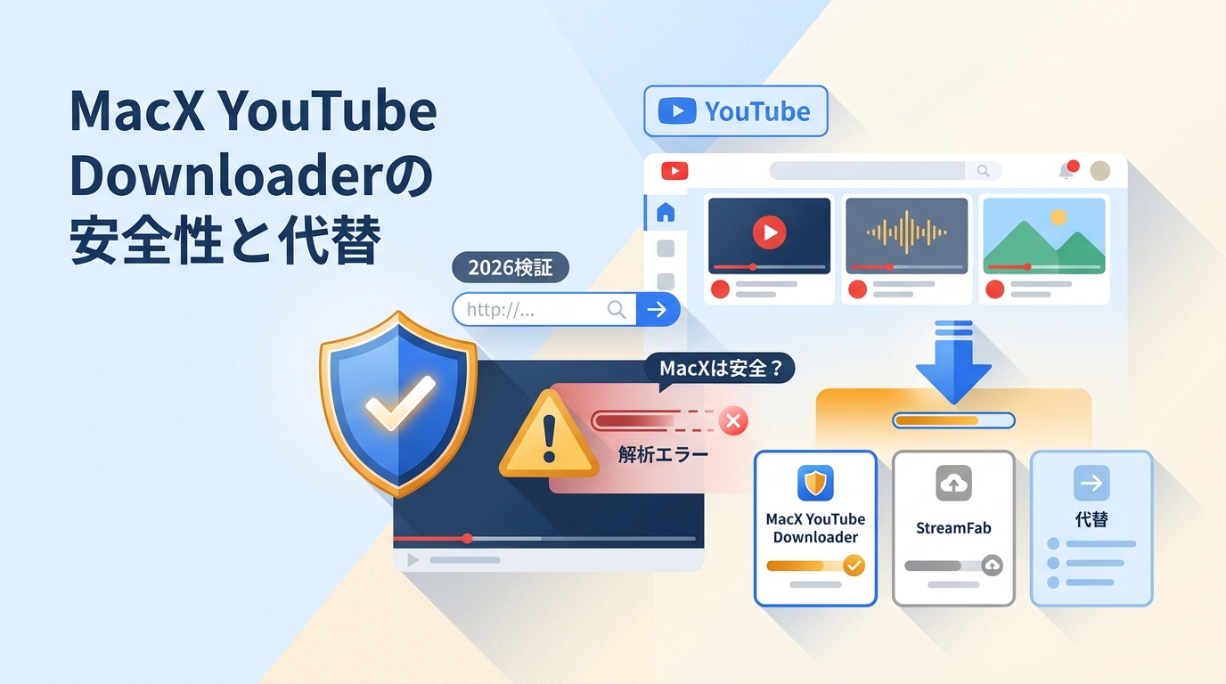 MacX YouTube Downloaderは安全？2026年の動作状況・解析エラー・代替を検証