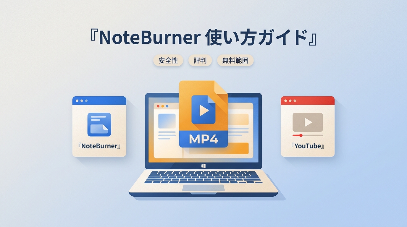 NoteBurner YouTube Video Downloaderの使い方｜安全性・評判・無料範囲を検証