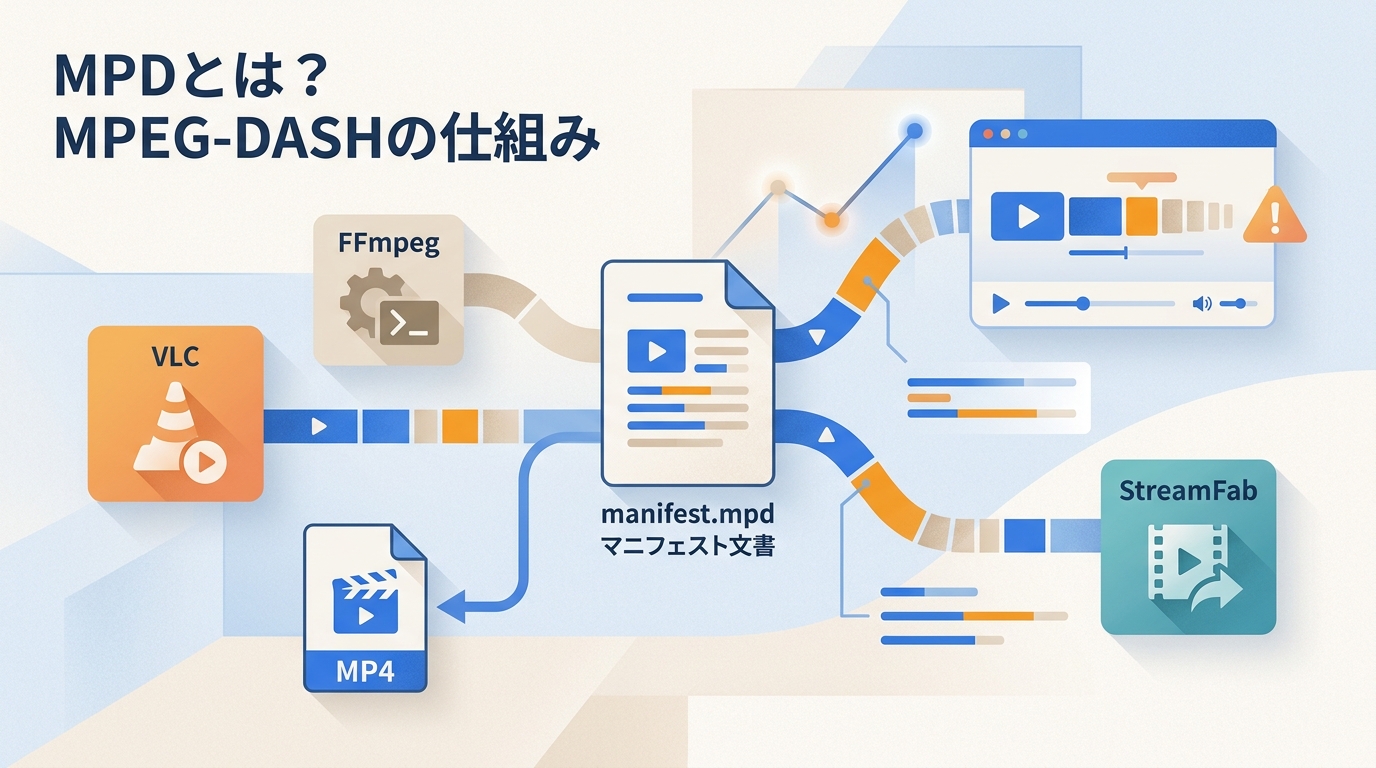 MPDファイルとは?MPEG-DASHの仕組み・MP4との違い・注意点