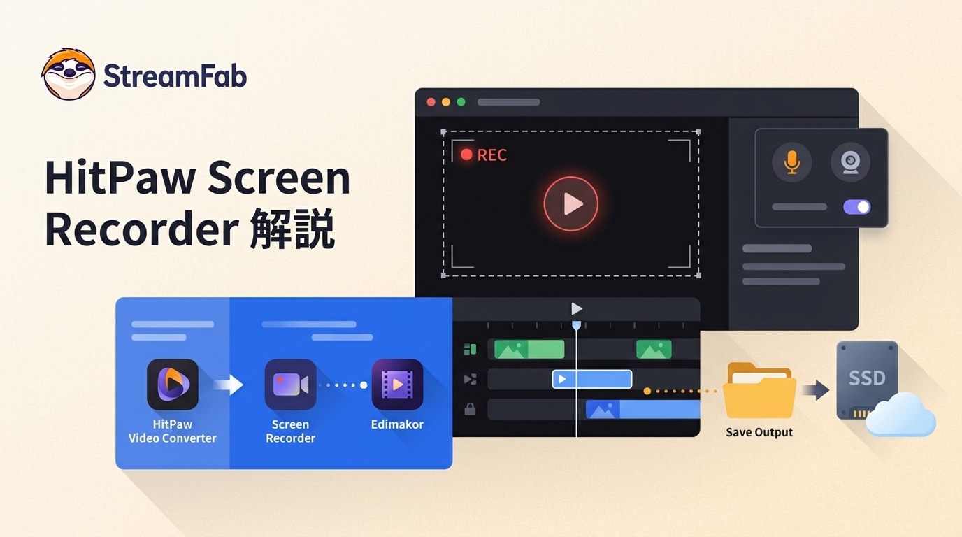HitPaw Screen Recorderとは?Edimakorとの違い・使い方・保存先・制限