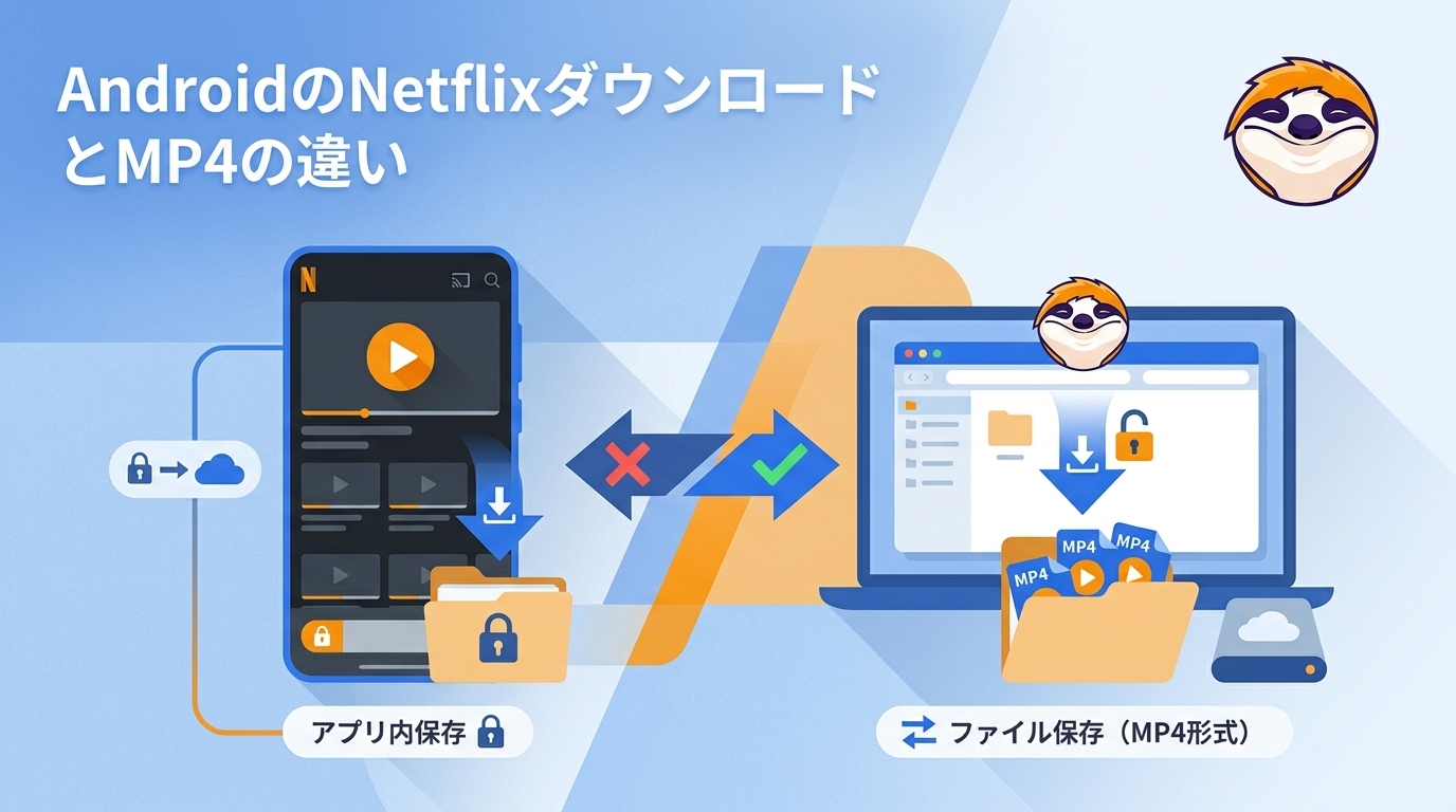 AndroidのNetflixダウンロードとMP4保存の違い|実測でわかった制限と注意点