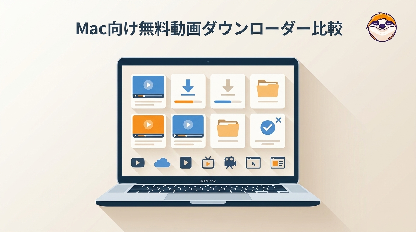 【2026年】Mac向け無料動画ダウンローダー7選|6候補+終了済み1件を比較