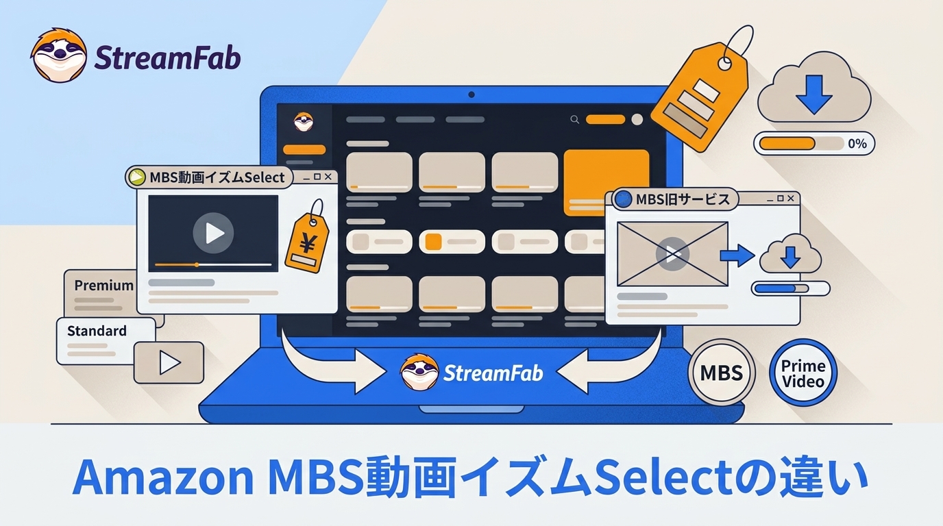 AmazonのMBS動画イズムSelectとは|旧サービスとの違い・料金・保存の注意点