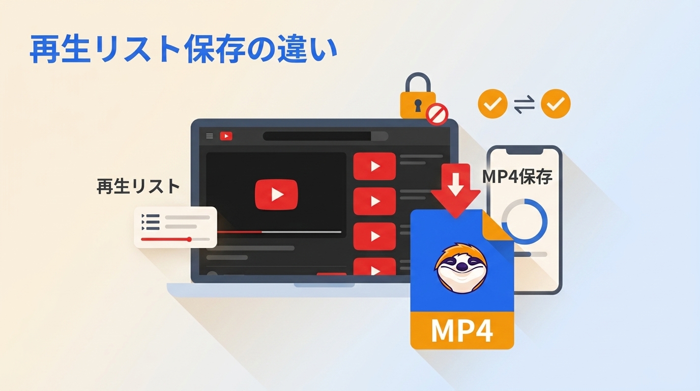 YouTube再生リストのダウンロード｜公式保存との違い・制限・注意点