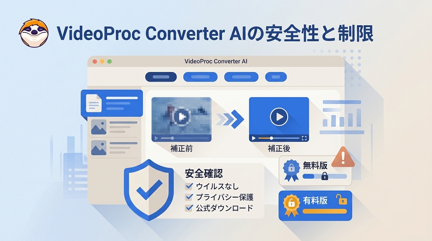 VideoProc Converter AIは危険？安全性・無料版の制限・評判を検証