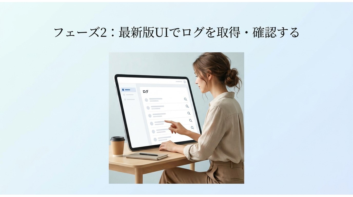 フェーズ2:最新版UIでログを取得・確認する