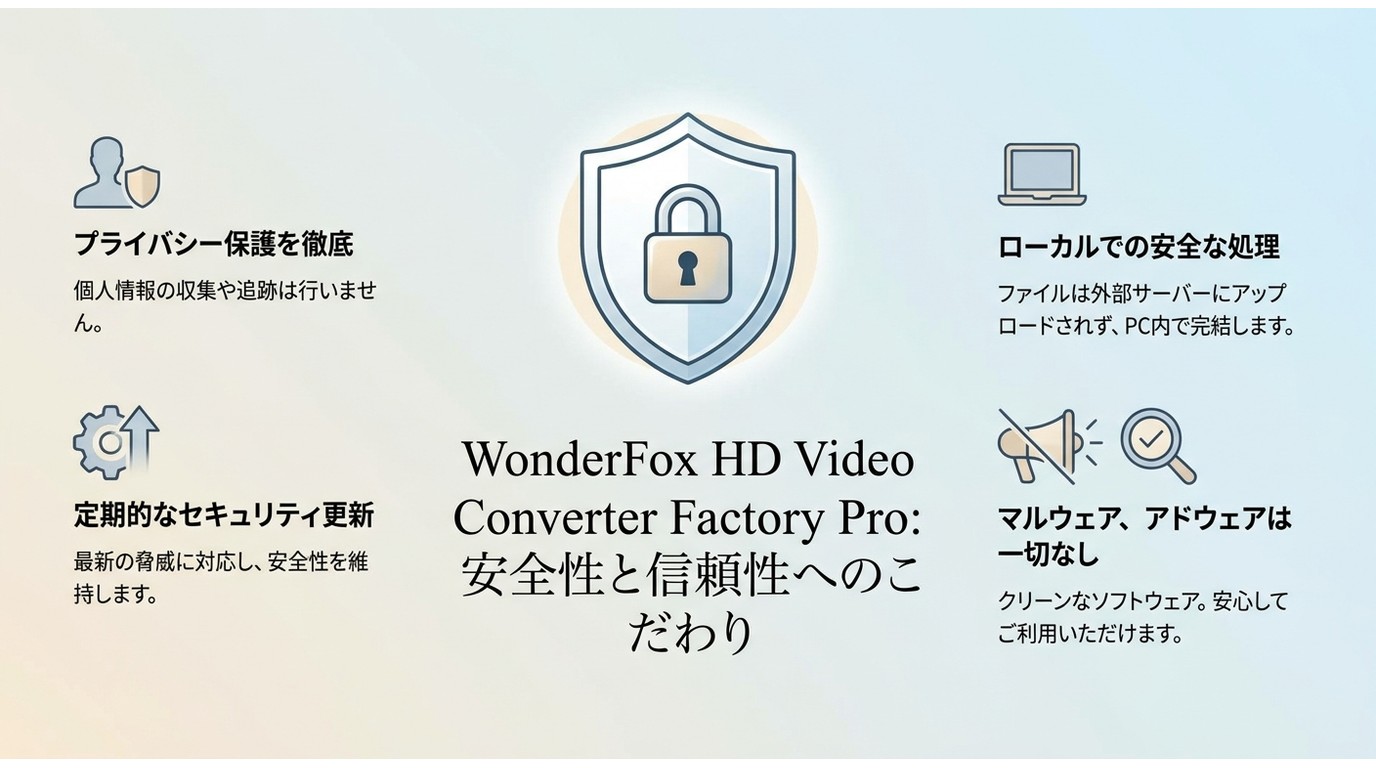 WonderFox HD Video Converter Factory Proの安全性