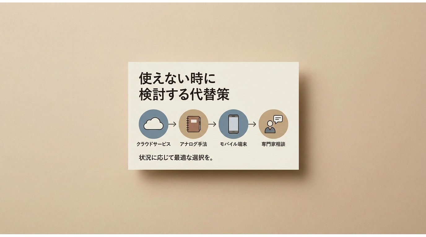使えない時に検討する代替策