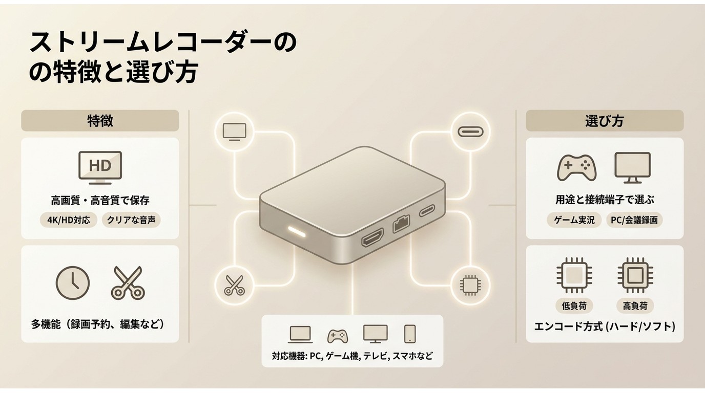 ストリームレコーダーの特徴と選び方
