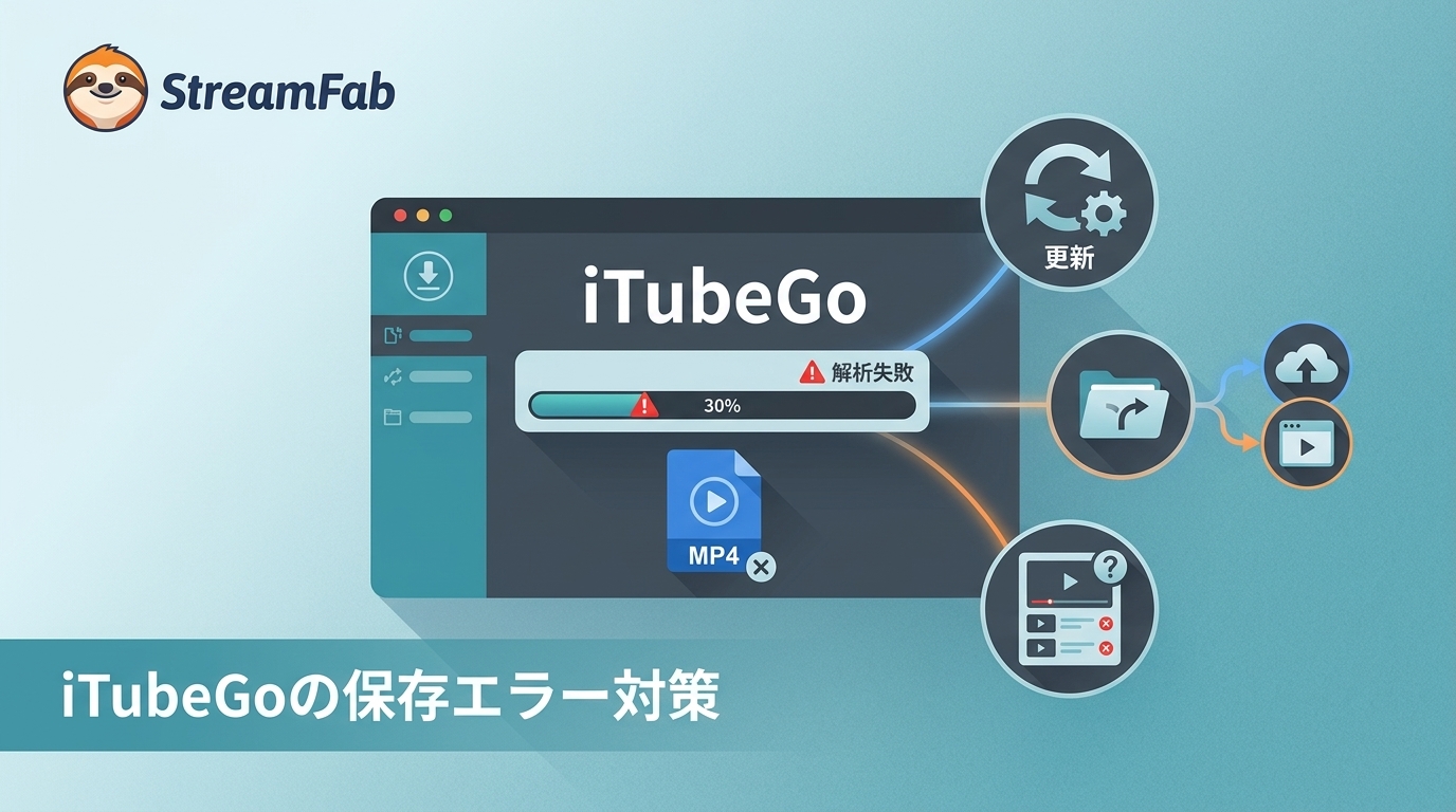 iTubeGoでダウンロードできない原因と対策|MP4保存・更新・代替判断
