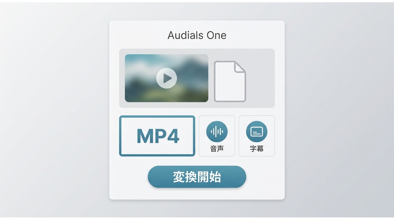 Audials Oneで録画済みYouTube動画をMP4へ変換する設定