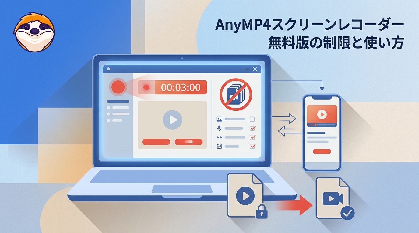 【2026年最新】AnyMP4スクリーンレコーダー無料版の制限と使い方｜代替ソフトも解説