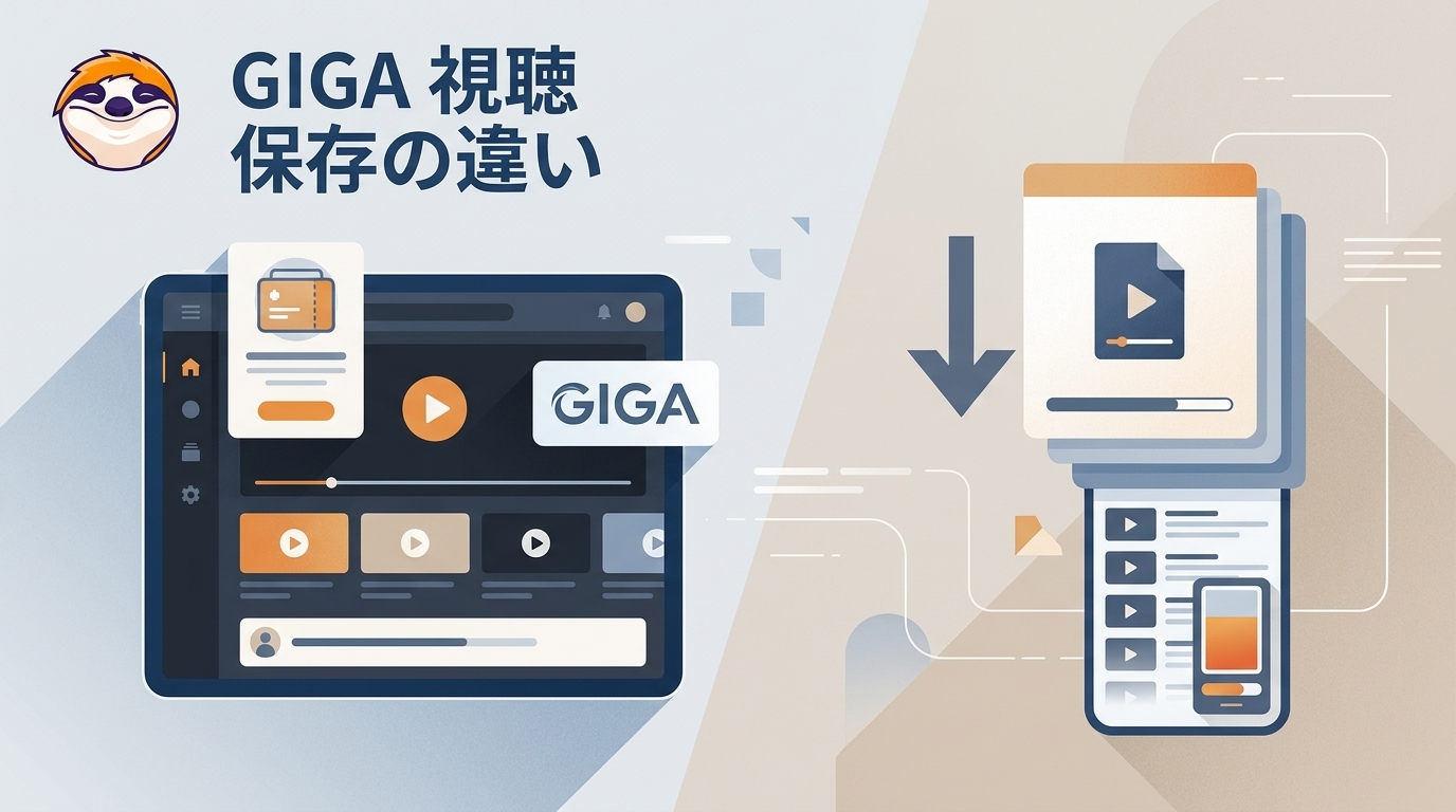 GIGA見放題の料金・視聴先と動画保存の違い【2026年】