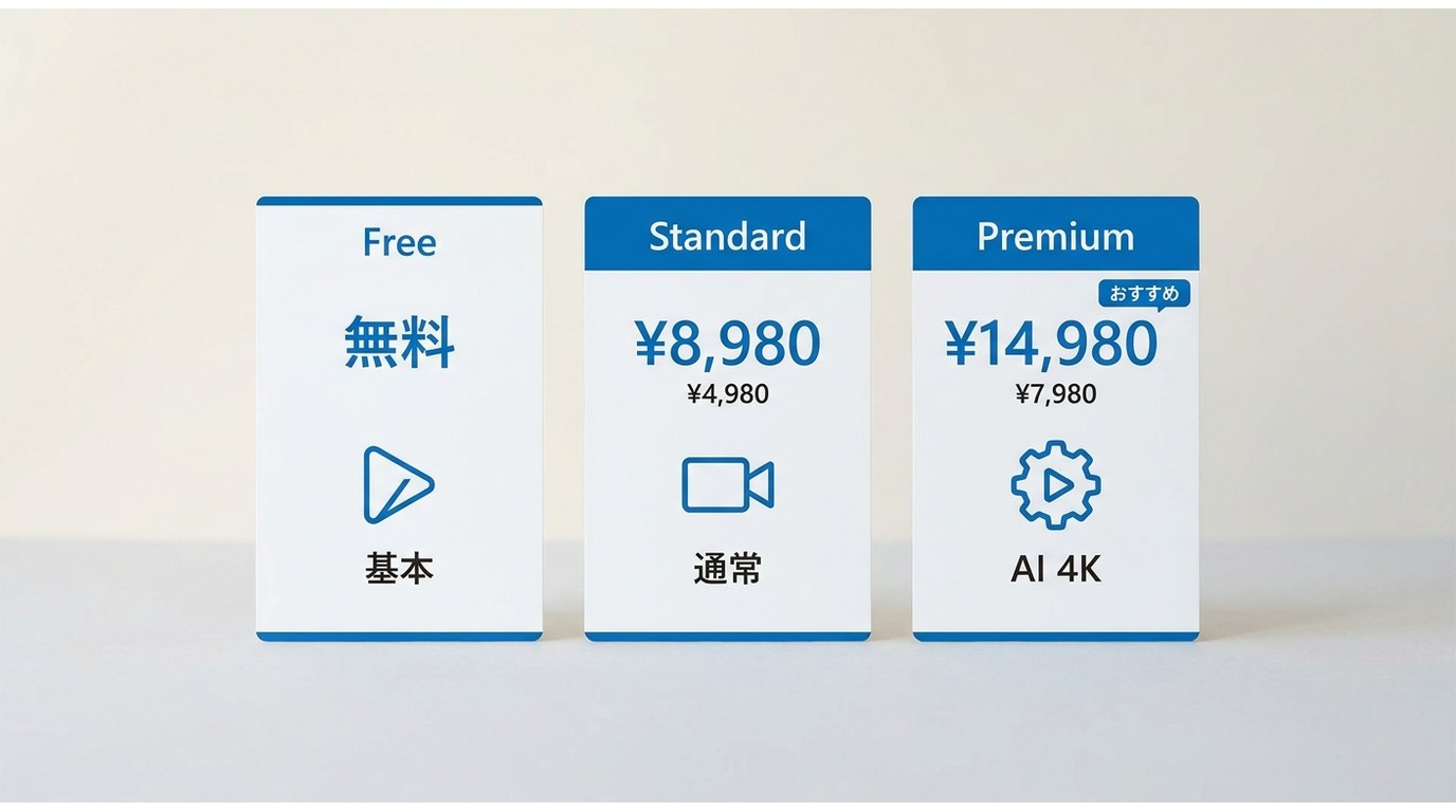 Audials One 2026 Free・Standard・Premiumの価格と機能の比較