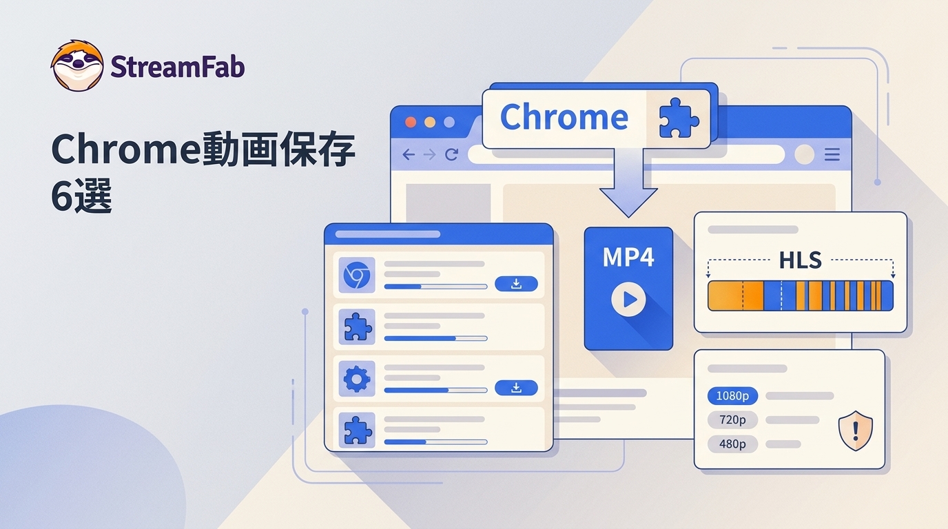 Chrome動画ダウンロード拡張機能6選｜MP4・HLSの違いと注意点【2026年】