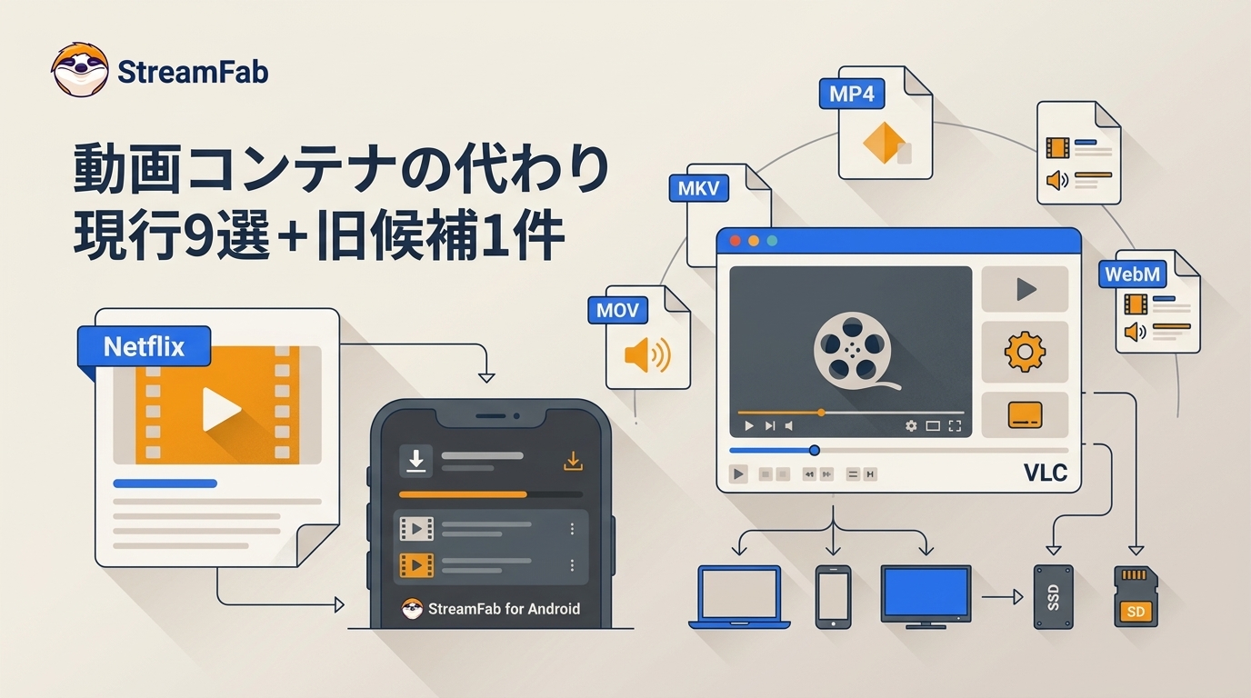 【2026年】動画コンテナの代わり|現行9選+旧候補1件の違いと注意点