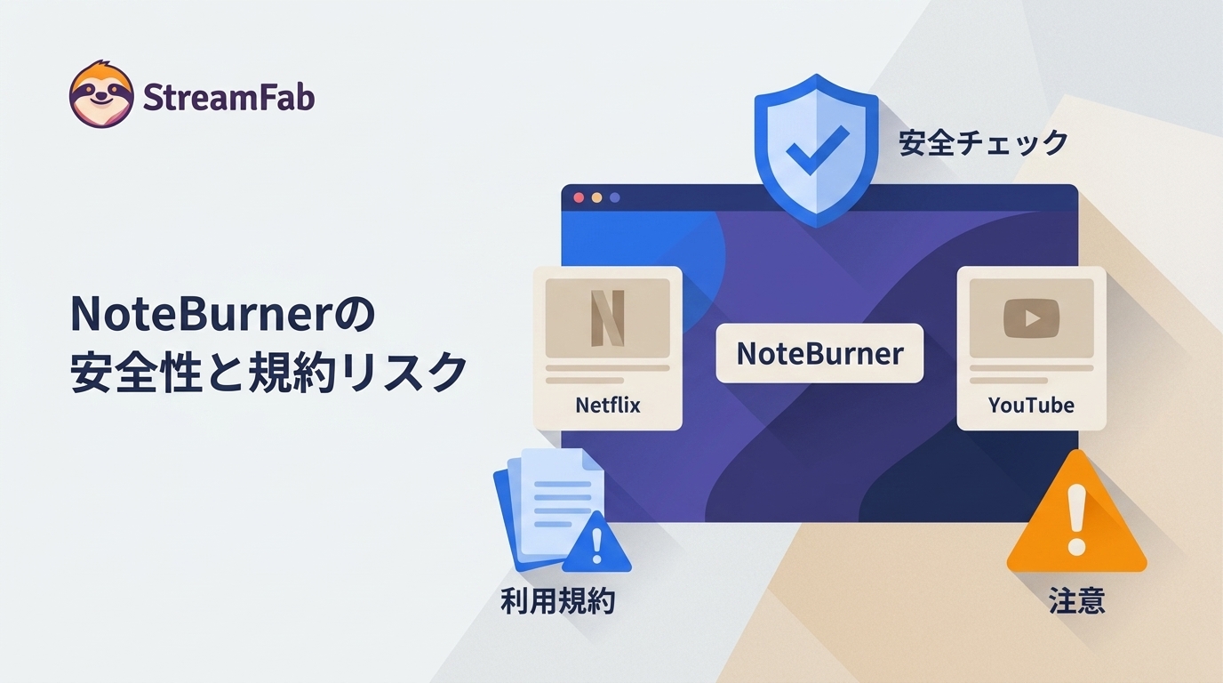 NoteBurnerは安全?製品別の違いと規約リスク【2026年版】