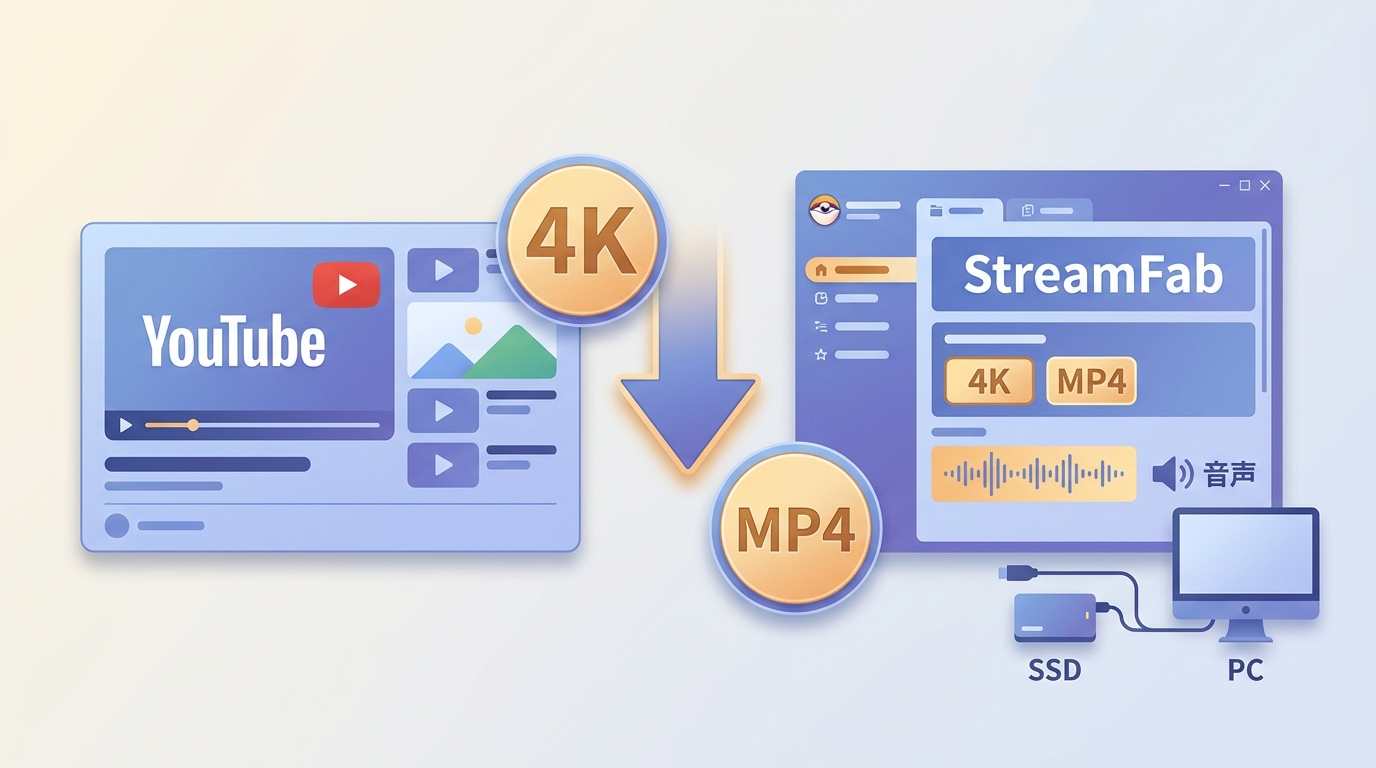 YouTubeの4K保存は何が違う?音声付きMP4・無料サイト・PCソフトの注意点