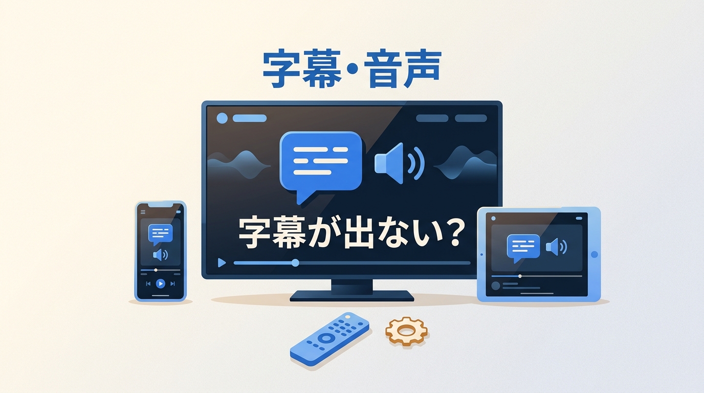 アマプラで字幕・吹き替えを切り替えられない原因と端末別の確認点