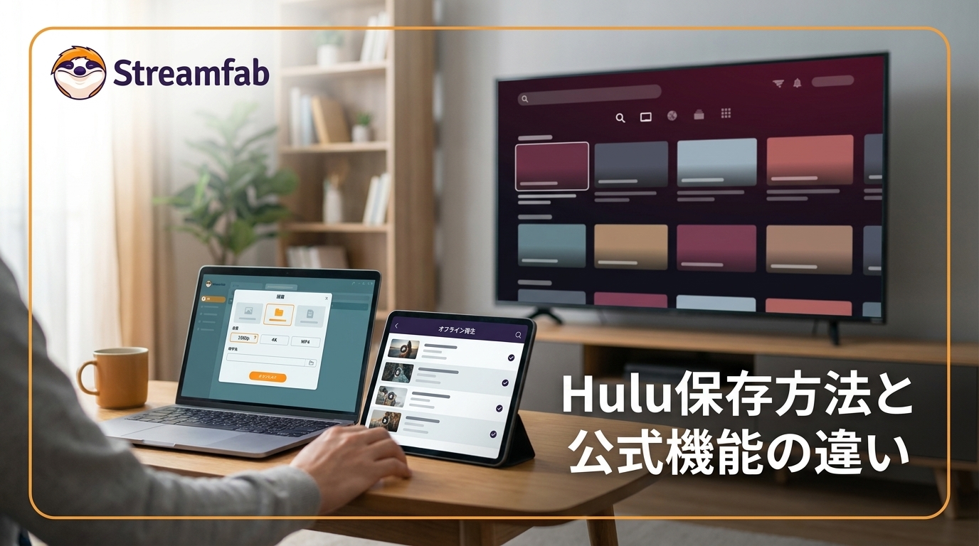 StreamFab Hulu Downloaderレビュー|Hulu公式機能との違いと4K・MP4保存